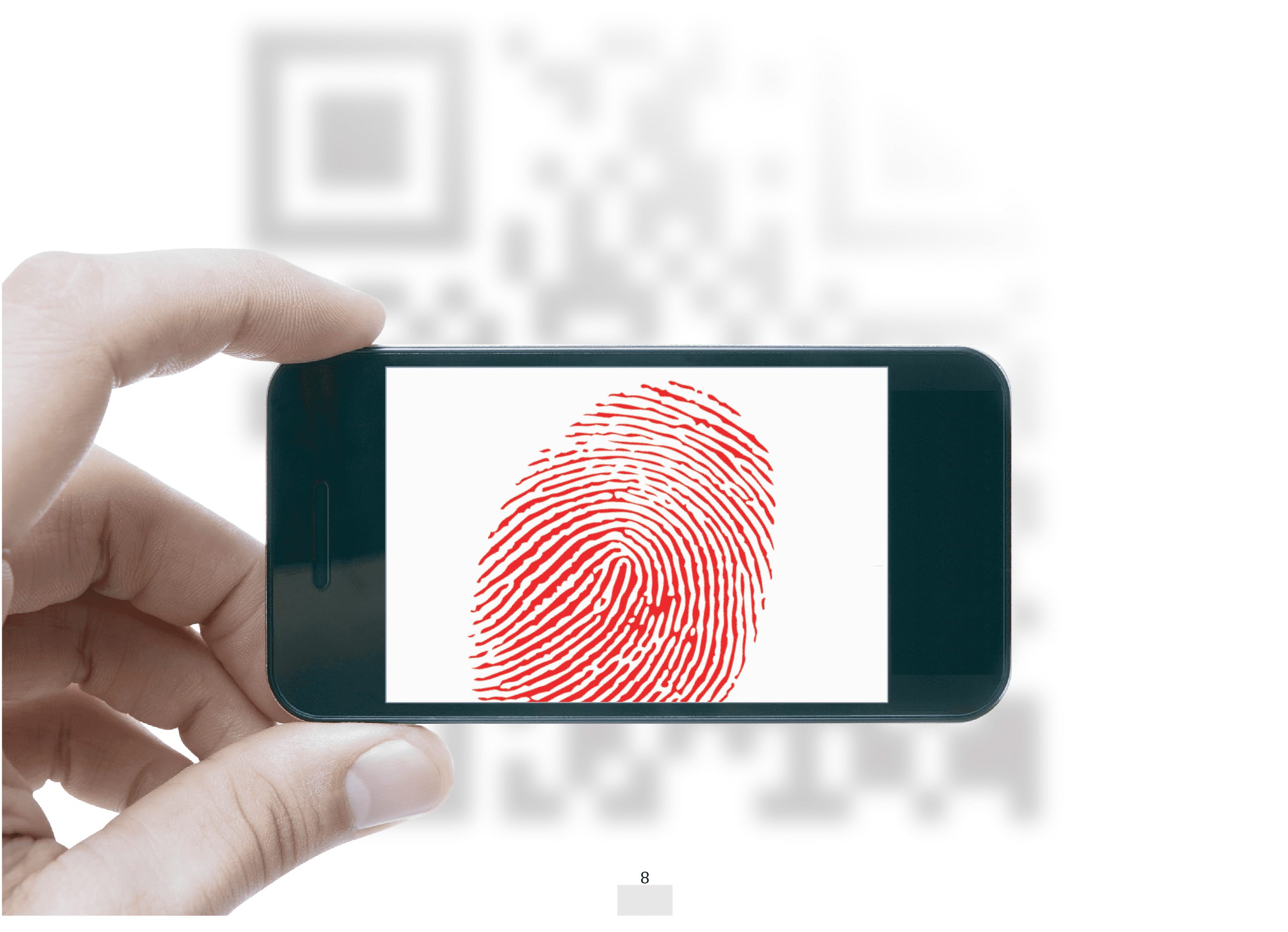 Photo of Fingerprint Extraction Interpolation in QR Code